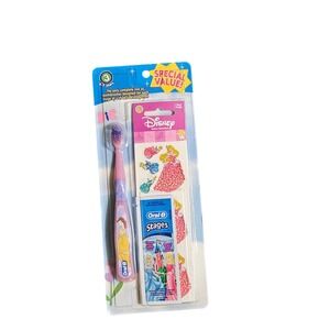 Oral-B Stages 3 Disney Princess Toothbrush‎ Set Sandylion stickers vintage 2002